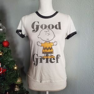 Peanuts Good Grief t shirt size s